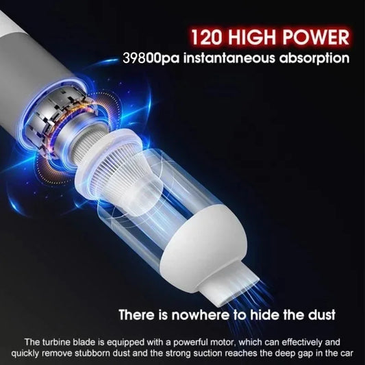 New 39800PA Wireless Car Vacuum Cleaner High Power 3 in1 Automobile Vacuum Clean Portable Handheld Vacuum Dust Catcher