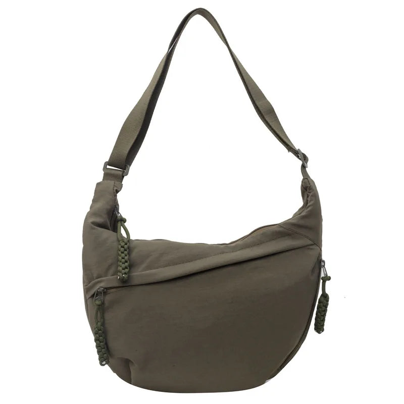High-Capacity Nylon Crossbody Shoulder Bag for Women