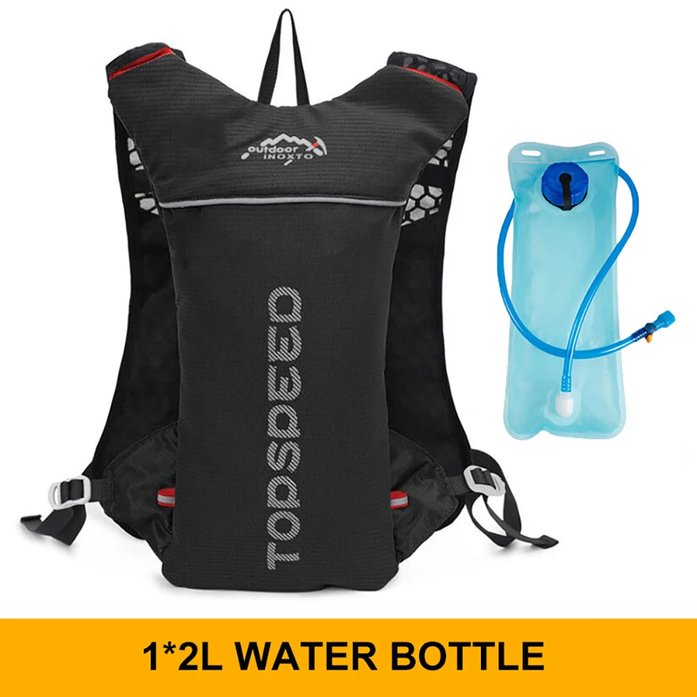 5L Ultralight Hydration Running Vest – Breathable Marathon & Cycling Backpack with 2×500ML Bottles