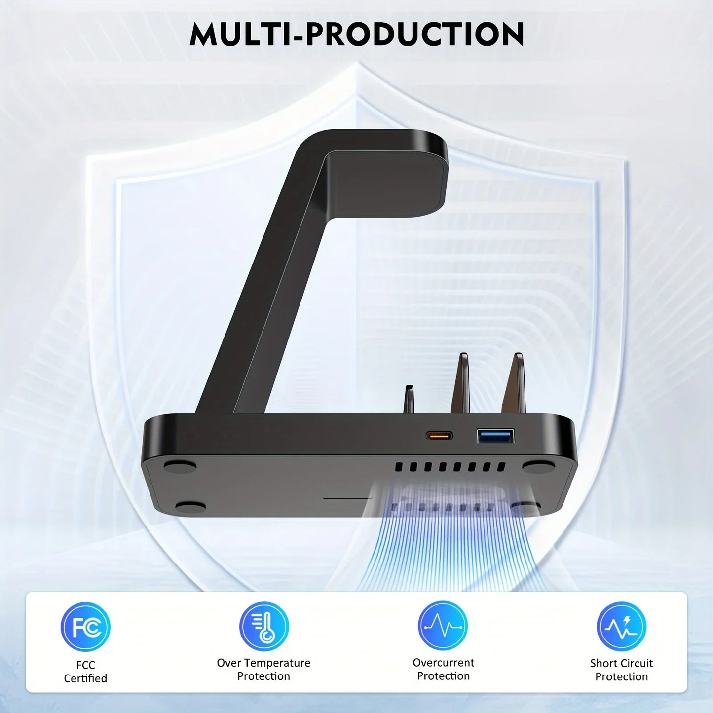 5-in-1 Fast Wireless Charging Station for Multiple Devices for iPhone 15 14 13 12 Pro Max Apple Watch Airpods