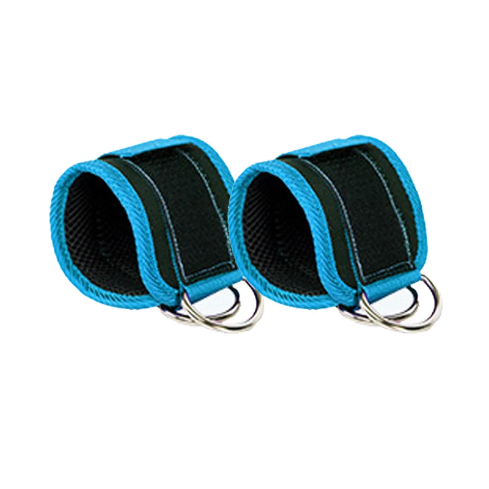 LOOGDEEL TPE Resistance Bands Ankle Straps Fitness D-Ring Support Ankle Cuffs Yoga Band Gym Guard Leg Strength Safety Extensions