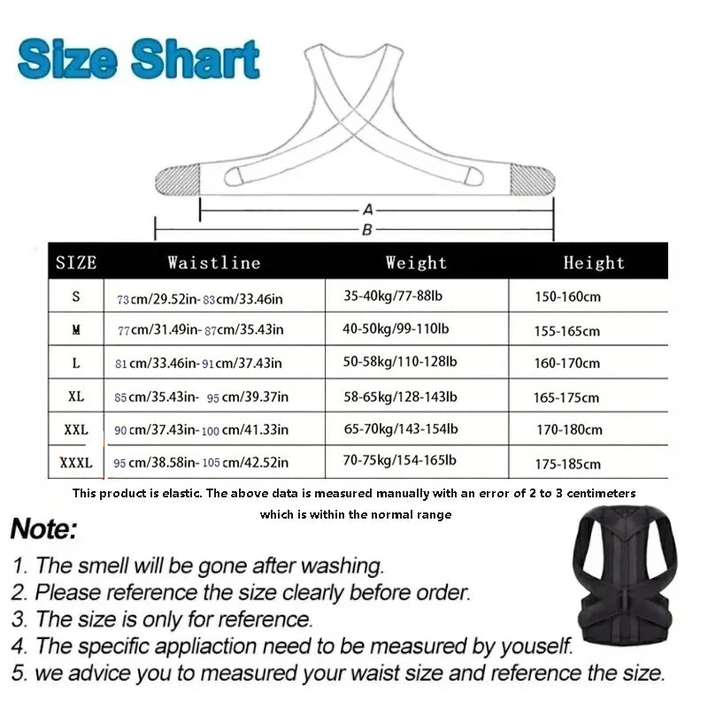 Adjustable Kids Back Posture Corrector with Waist Support