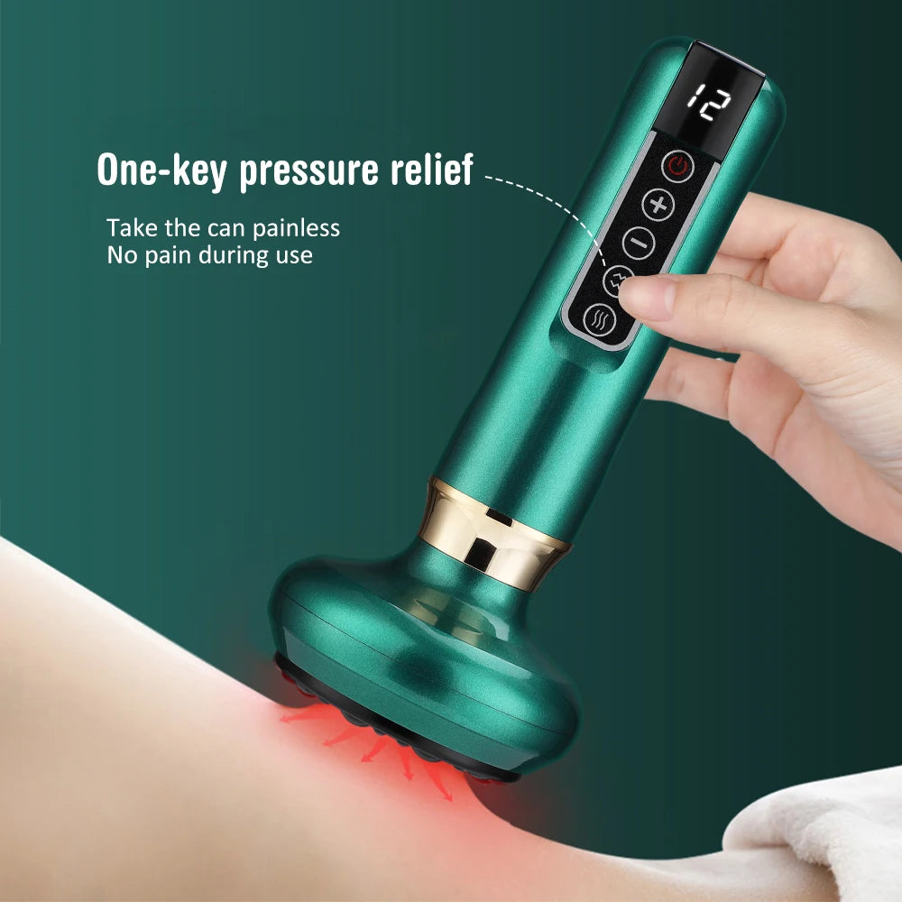 Smart Electric Cupping Massager with Heat & Gua Sha
