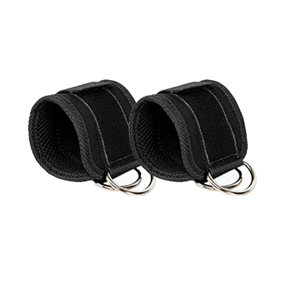 LOOGDEEL TPE Resistance Bands Ankle Straps Fitness D-Ring Support Ankle Cuffs Yoga Band Gym Guard Leg Strength Safety Extensions