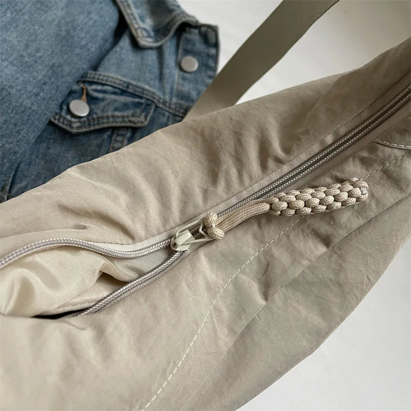 High-Capacity Nylon Crossbody Shoulder Bag for Women