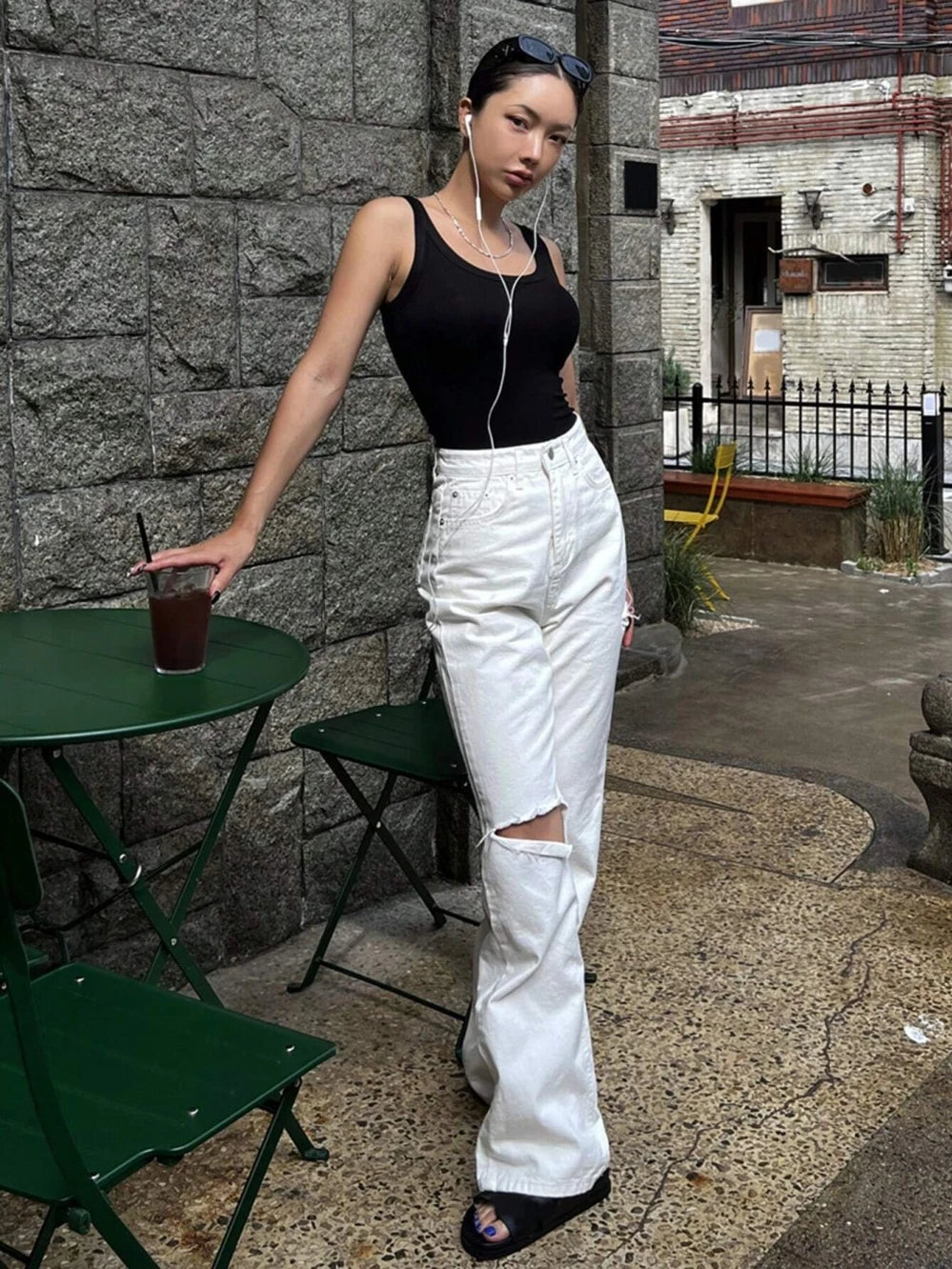 Underlay Beautiful Back Knitted Camisole Vest Paired With Women Summer Breast Covering 2024 New Cotton Sleeveless Outerwear Top