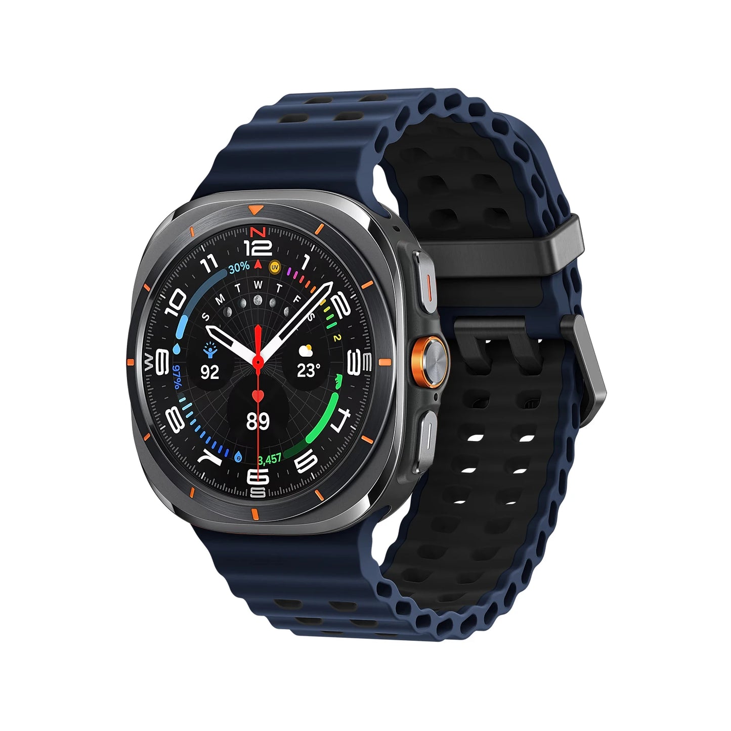 Marine Band For Samsung Galaxy Watch ultra Strap 47mm Accessories Two color Sport silicone Bracelet Galaxy Watch 7 ultra Straps