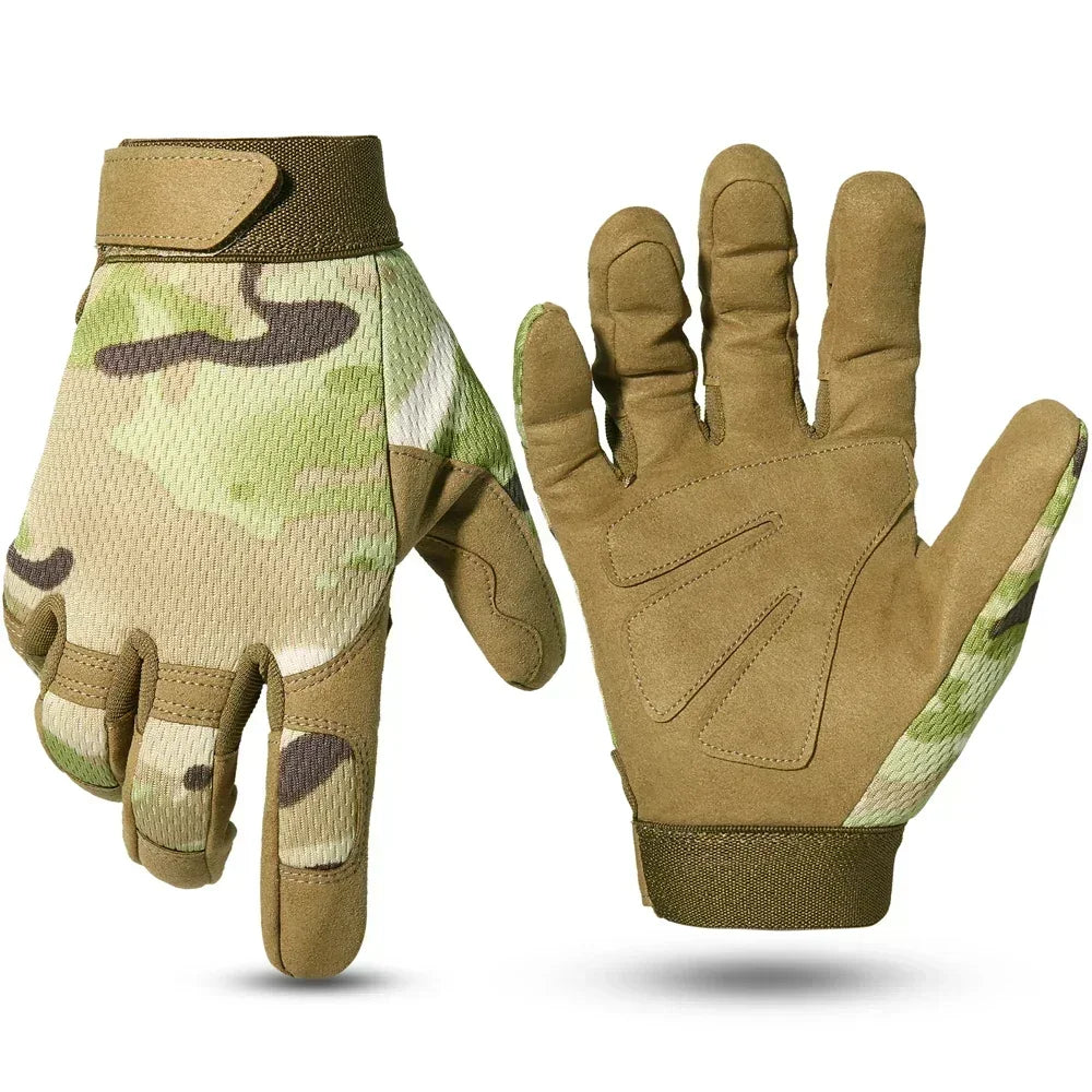 Outdoor Tactical Gloves Touch Screen Hunting Sport Cycling Camping Hiking Paintball Work Driving Lightweight Full Finger Men