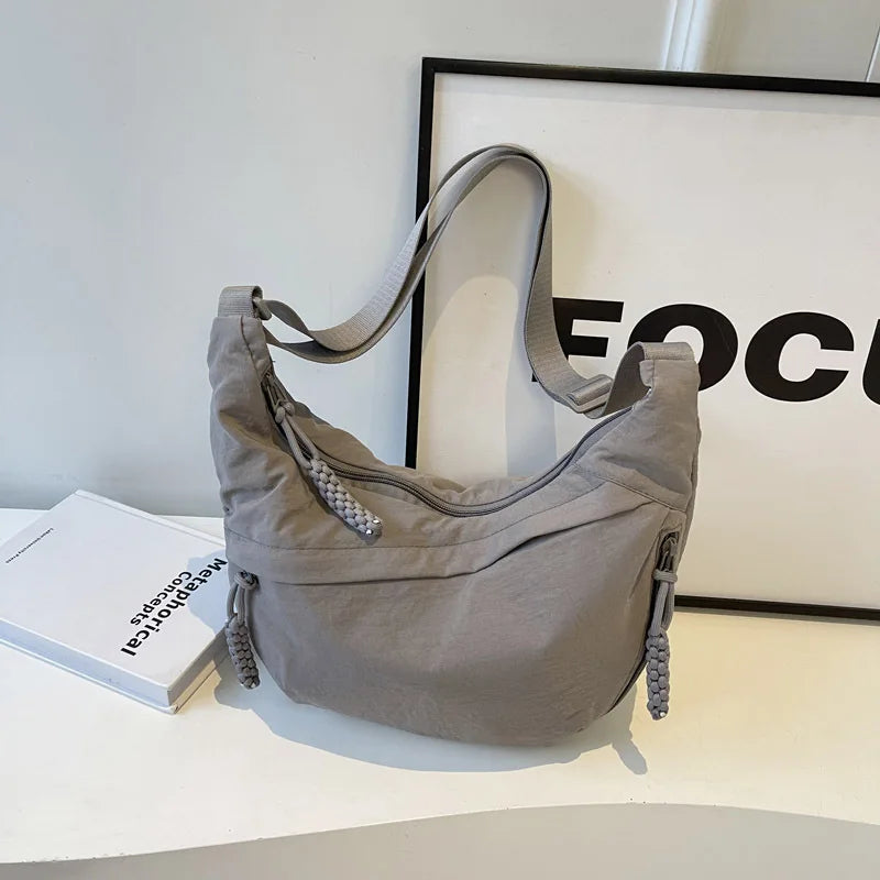 High-Capacity Nylon Crossbody Shoulder Bag for Women