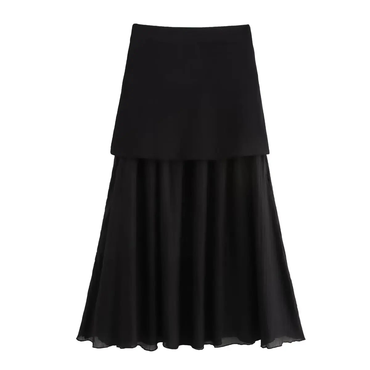 Elegant Wine Red Knitted Skirt Set for Women – V-Neck Vest & High-Waist Midi Skirt | Spring/Summer 2025