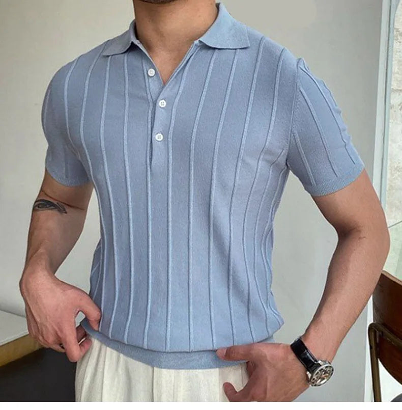 Men’s Slim Fit Polo Shirt – Breathable Short Sleeve Casual Top (M-3XL)