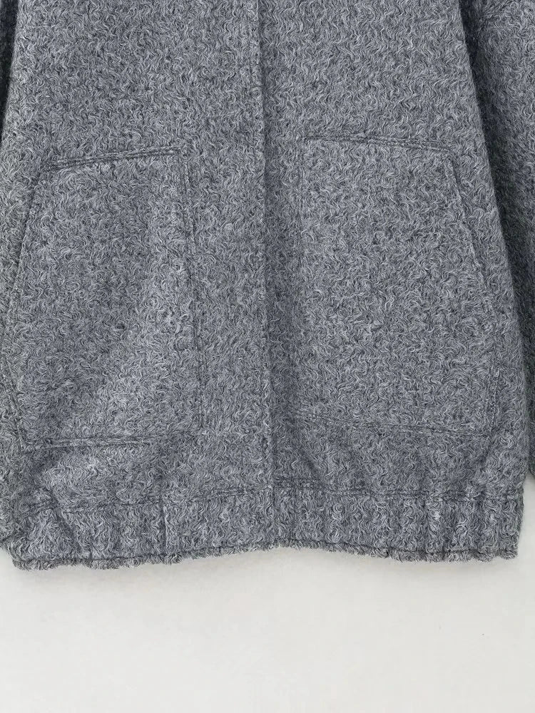 Women's Winter Casual Pocket Jacket – Solid Color, Cozy & Stylish | TRAFZA