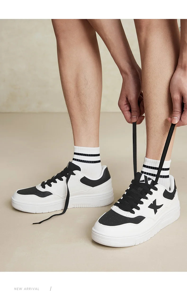 Xtep Skateboarding Shoes For Men 2024 Summer Wear-Resistant Skate Shoes Stability Soft Leisure Outdoor's Sneakers 876319310029