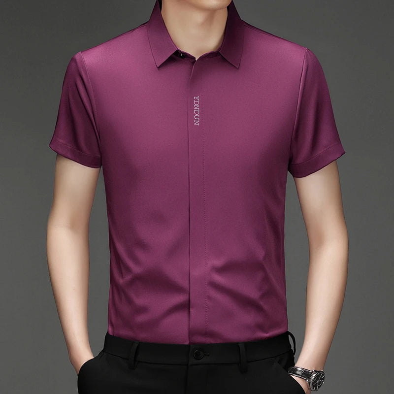 Men’s Business Casual Wrinkle-Resistant Dress Shirt – All Season
