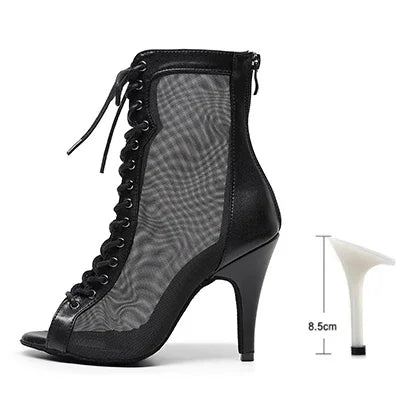Women’s Latin Dance Shoes – High Heel Ballroom Salsa Practice Shoes with Soft Sole