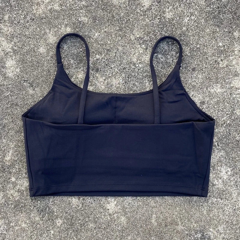 High-Support Sports Bra for Women - Backless, Removable Pads & Breathable