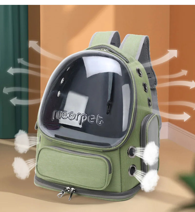 Transparent Cat Carrier Backpack – Breathable Travel Bag