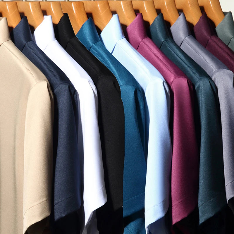 Men’s Business Casual Wrinkle-Resistant Dress Shirt – All Season