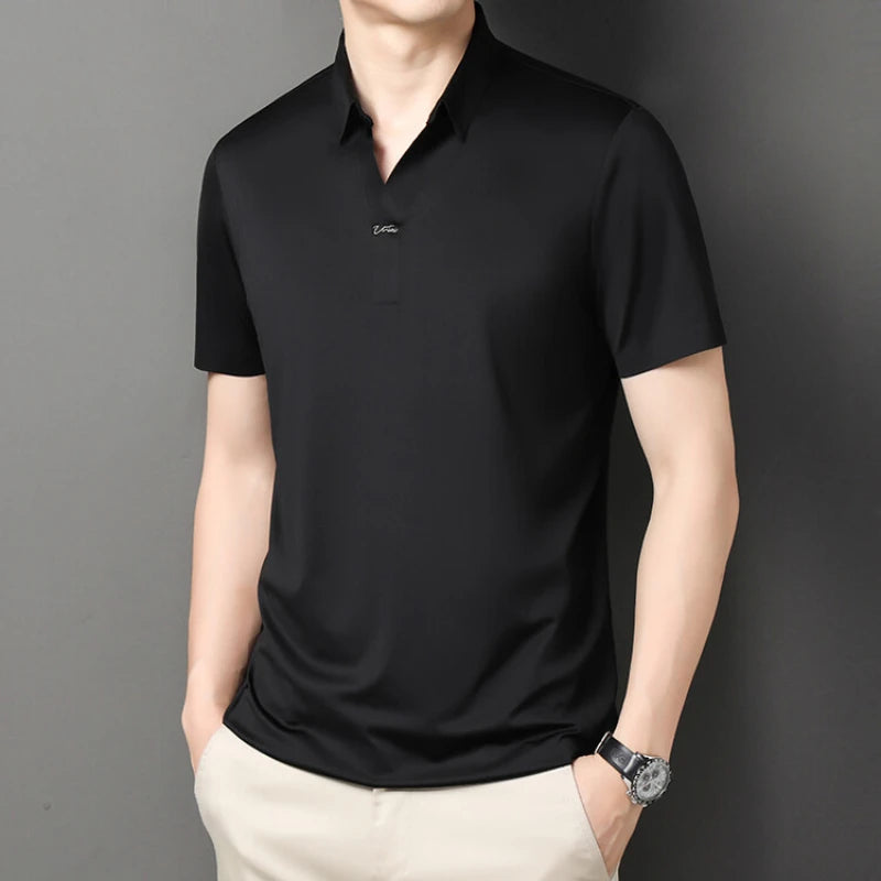 Men’s Stretch Polo Shirt – Quick-Dry Business Casual (M-4XL)