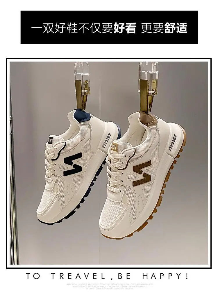 Sports Shoes for Women 2024 Spring New Super Hot Versatile Anti slip Casual Women's Shoes Soft Sole Running Little White Shoes