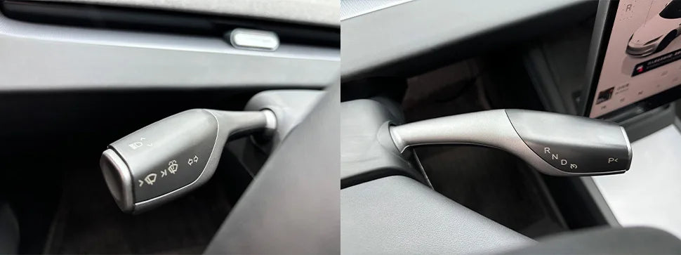Catronics For Tesla Model 3 Highland Gear Shift Turn Stalks Gear Shifter Lever Signal Wiper Handle Shift Lever Car Accessories