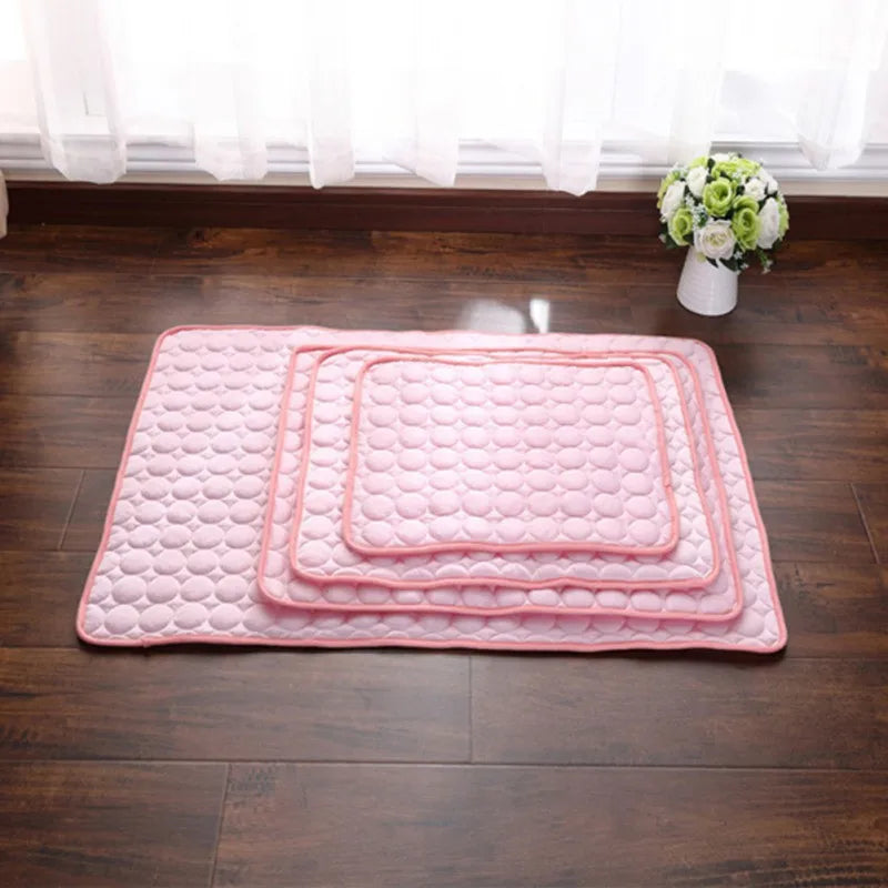 Dog Cooling Mat Summer Pad for Dogs Cat Blanket Breathable dog Bed Kennel Puppy Sleeping Sofa Cushion Dog Accessories