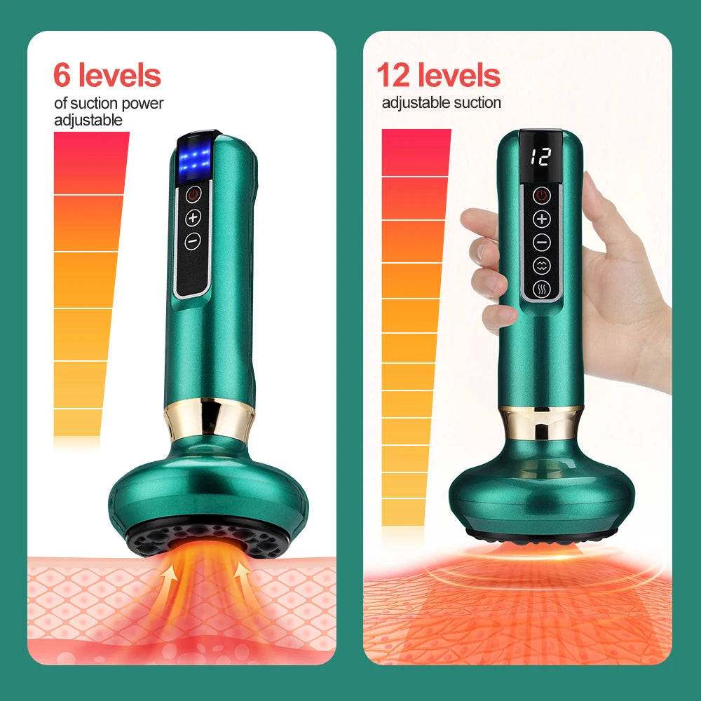 Smart Electric Cupping Massager with Heat & Gua Sha