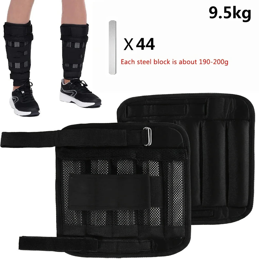 Adjustable Weighted Vest & Ankle/Wrist Weights Set – Strength Training Gear