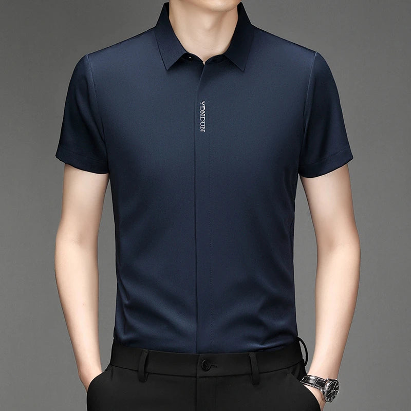 Men’s Business Casual Wrinkle-Resistant Dress Shirt – All Season