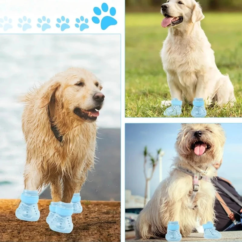 Reflective Waterproof Dog Boots – Anti-Slip Outdoor Shoe