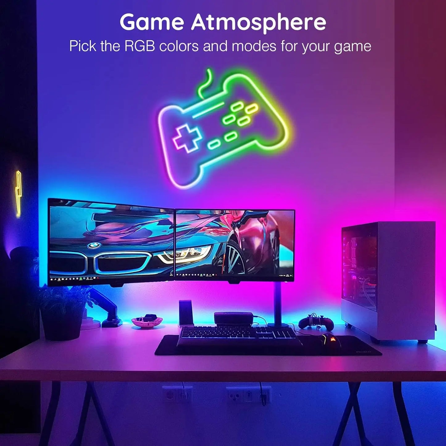 RGB Neon LED Strip Lights – Smart App & Music Sync, Waterproof (10M–30M)