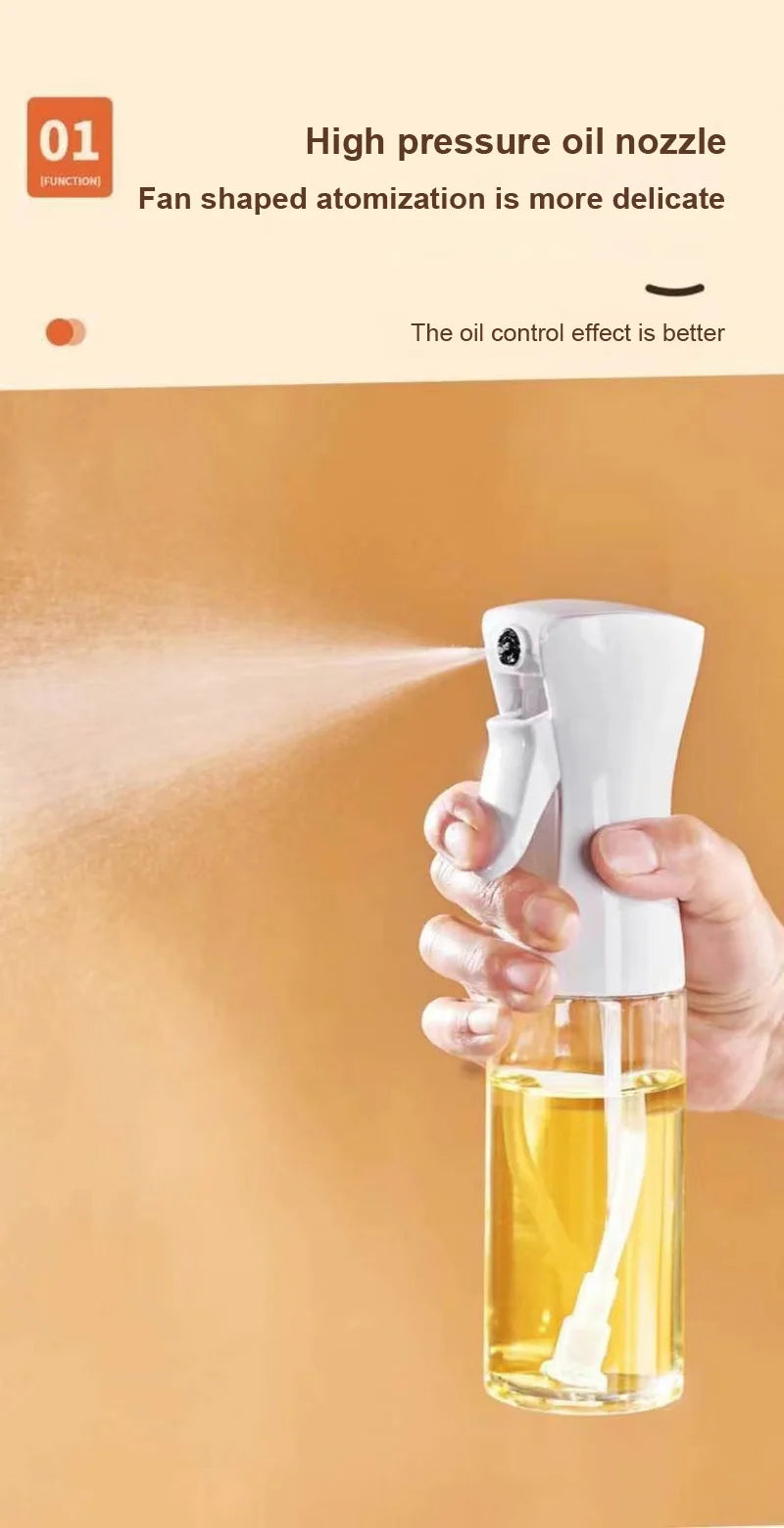 200ml/300ml Kitchen Oil Spray Bottle – Olive Oil Dispenser for Cooking & BBQ