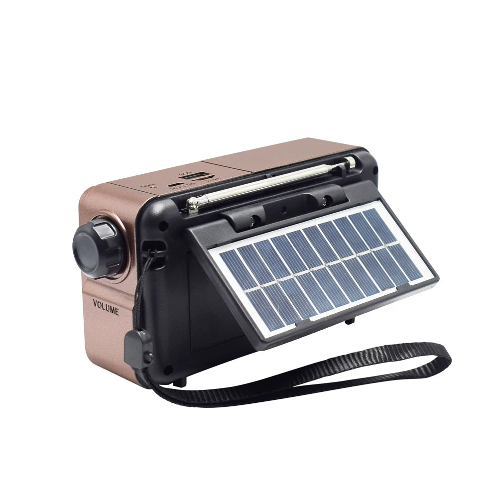 MD-499 Solar Bluetooth Speaker with FM Radio & USB MP3 – Emergency Power Bank