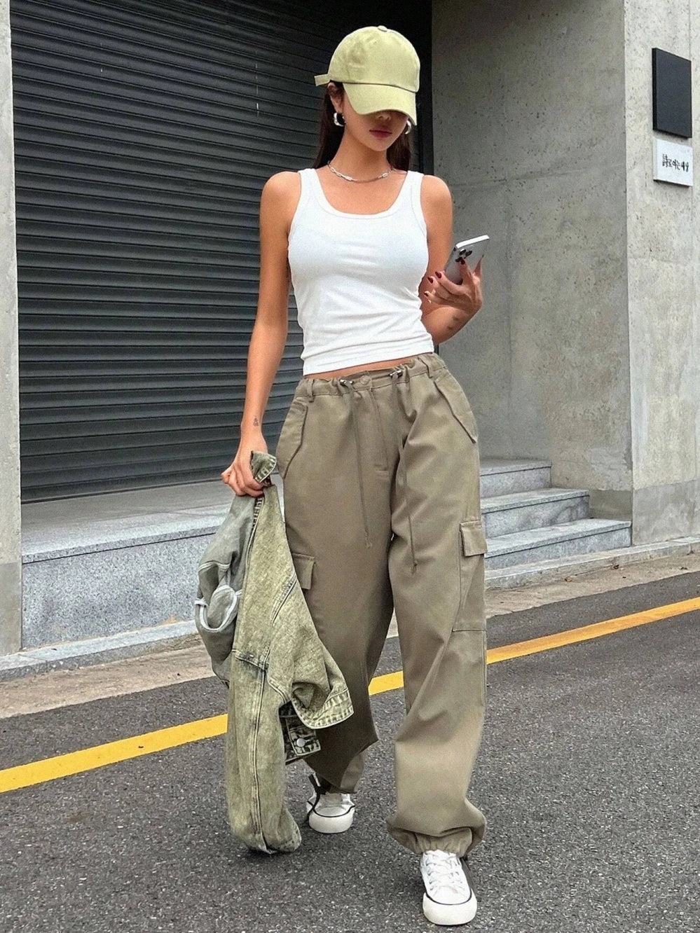 Underlay Beautiful Back Knitted Camisole Vest Paired With Women Summer Breast Covering 2024 New Cotton Sleeveless Outerwear Top