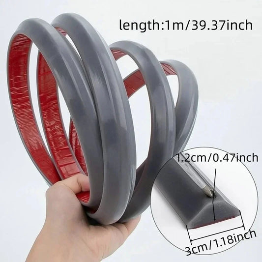 1PC 1mx3cm Silicone Bathroom Water Stopper Blocker Shower Dam Dry and Wet Separation Flood Barrier Door Bottom Sealing Strip