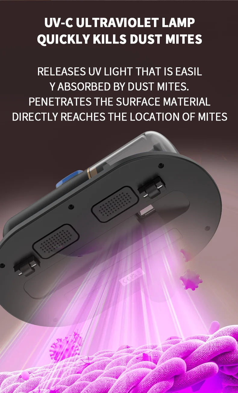 hand-held bed vacuum cleaner rechargeable mattress vacuum cleaner mattress vacuum cleaner uv sanitizing for Pillows Cribs Sofa