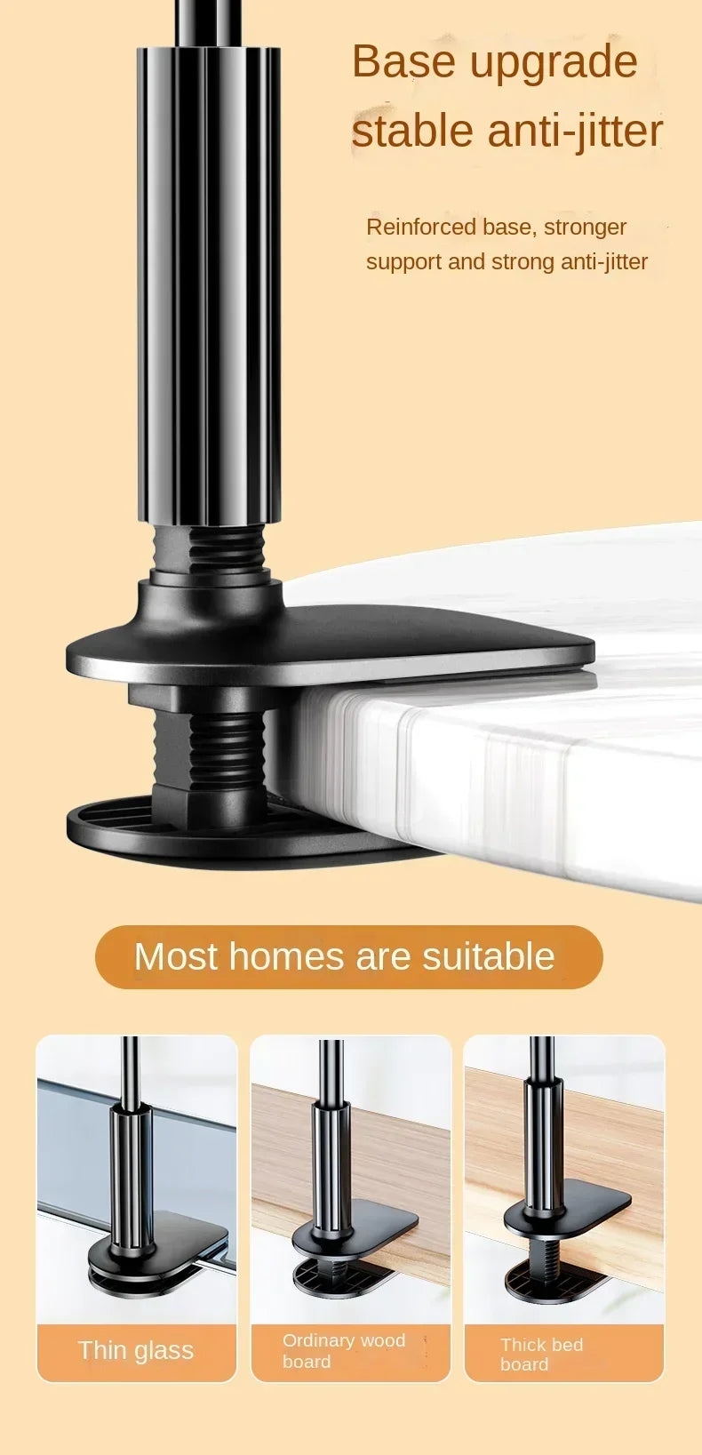 Tablet Stand for Desk Clip Rotating Lazy Flexible Gooseneck Clamp Universal Long Arm Mount for Ipad Bed Desk Mobile Phone Holder