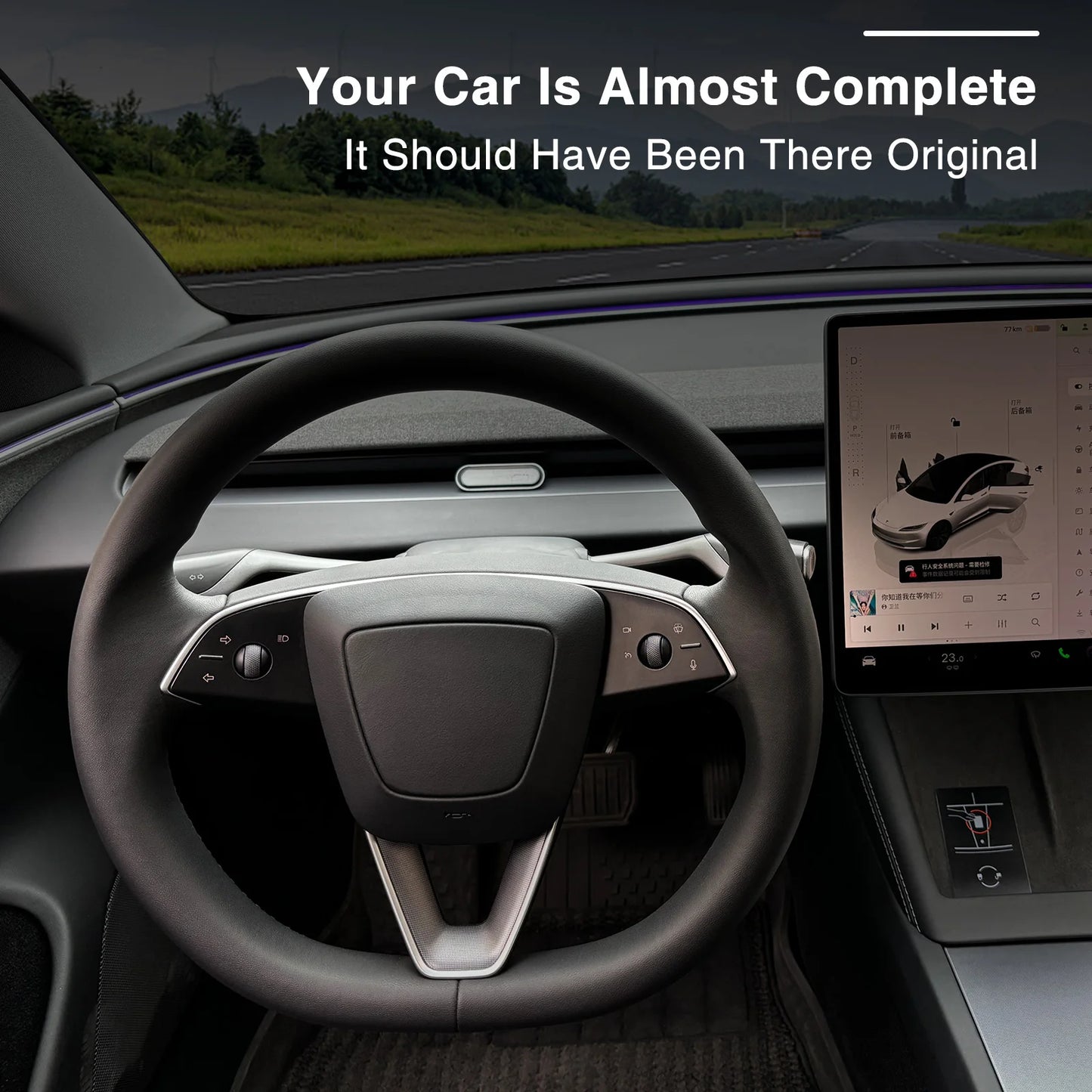 Catronics For Tesla Model 3 Highland Gear Shift Turn Stalks Gear Shifter Lever Signal Wiper Handle Shift Lever Car Accessories