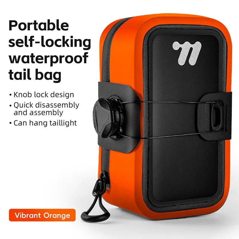 Waterproof Bike Saddle Bag – Compact 600D TPU Cycling Storage by West Biking
