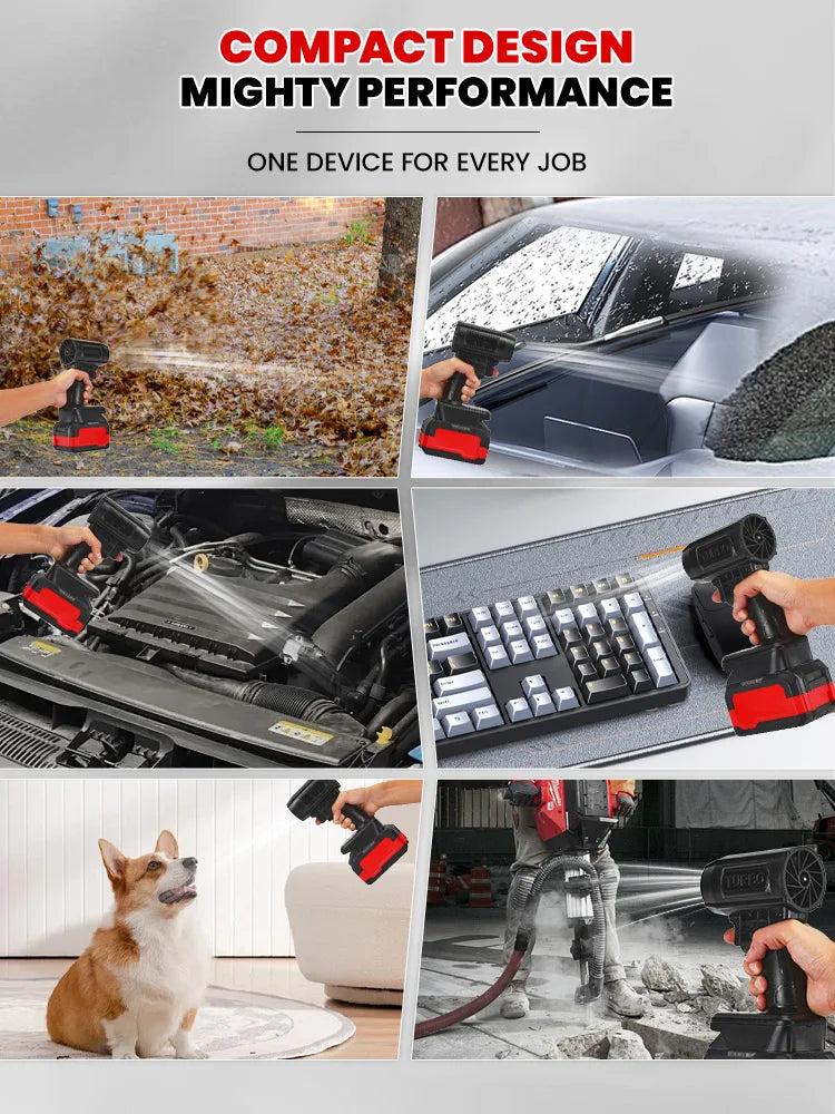 2025 New 130000RPM Rotary Car Wash Air Gun Turbo Jet Fan | Electric POWERFUL BLOWER | Handheld Violent Fan | Snow Removal Air Dryer Tool – 50% OFF