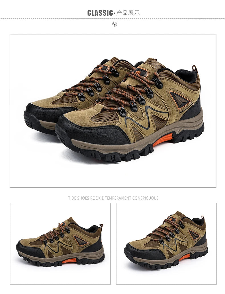 Men's Hiking Anti-velvet Outdoor Hiking Shoes Travel Hiking Sports Shoes Outdoor Sports Casual Shoes