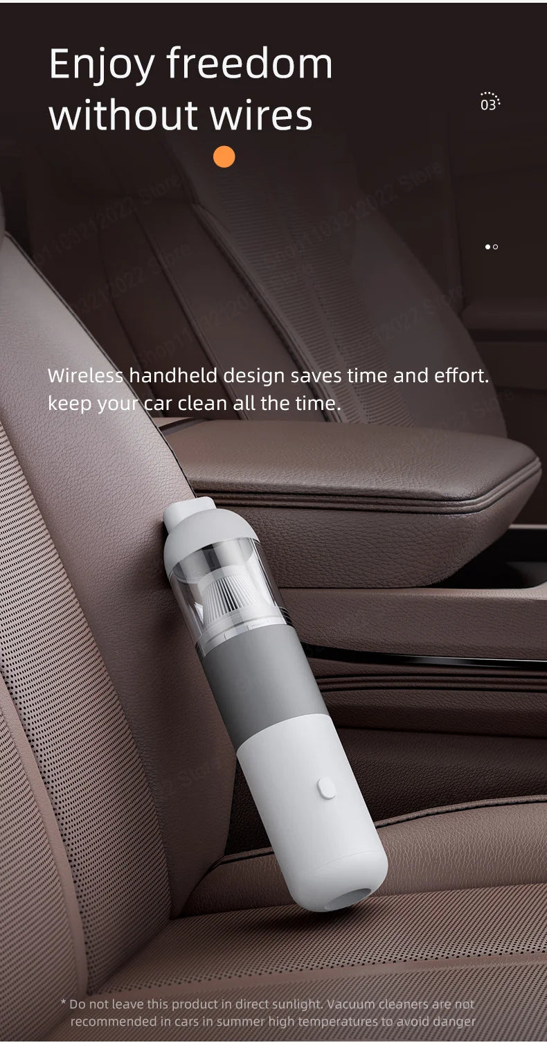 New 39800PA Wireless Car Vacuum Cleaner High Power 3 in1 Automobile Vacuum Clean Portable Handheld Vacuum Dust Catcher