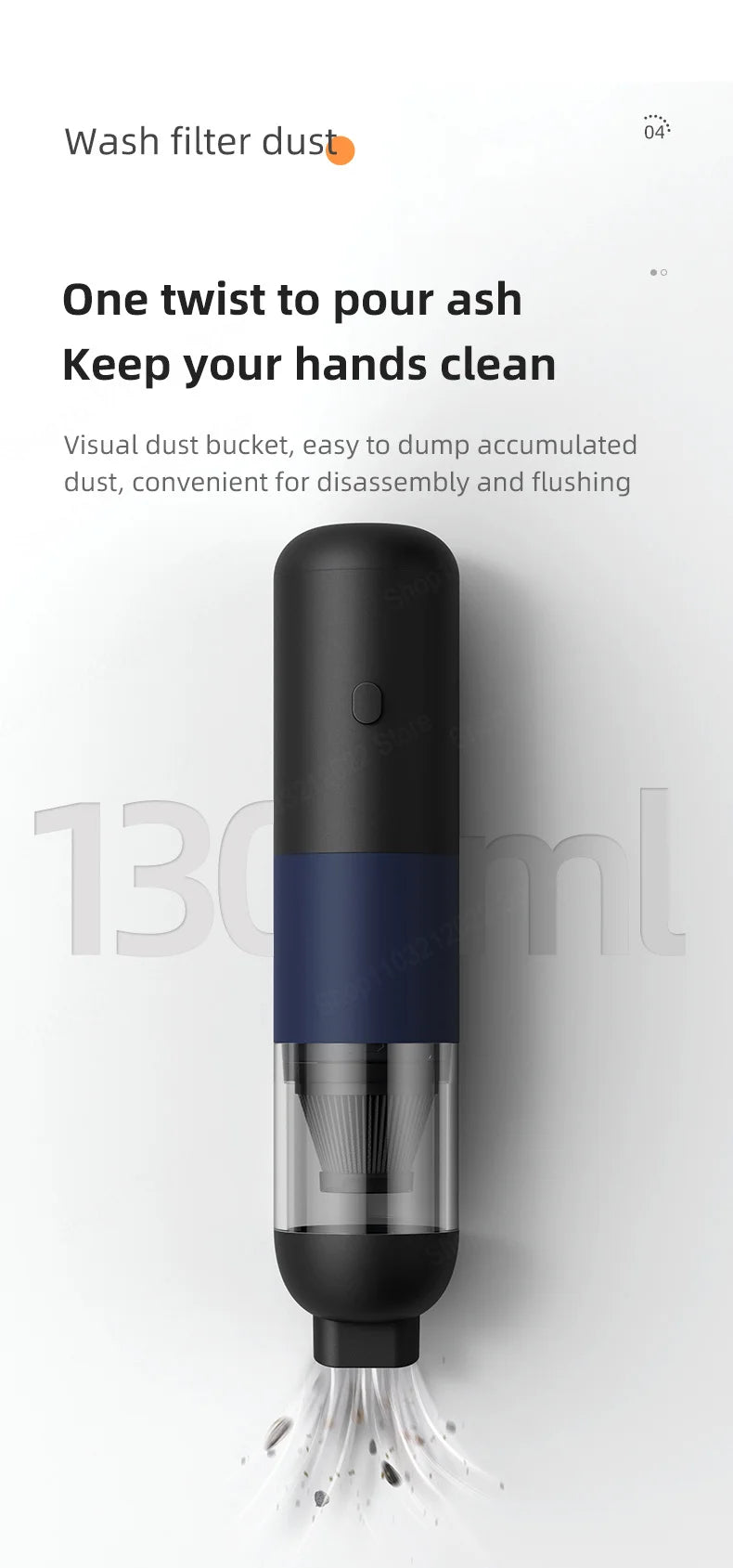 New 39800PA Wireless Car Vacuum Cleaner High Power 3 in1 Automobile Vacuum Clean Portable Handheld Vacuum Dust Catcher