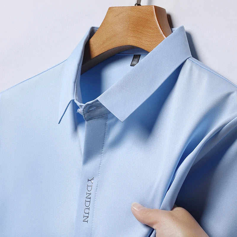 Men’s Business Casual Wrinkle-Resistant Dress Shirt – All Season
