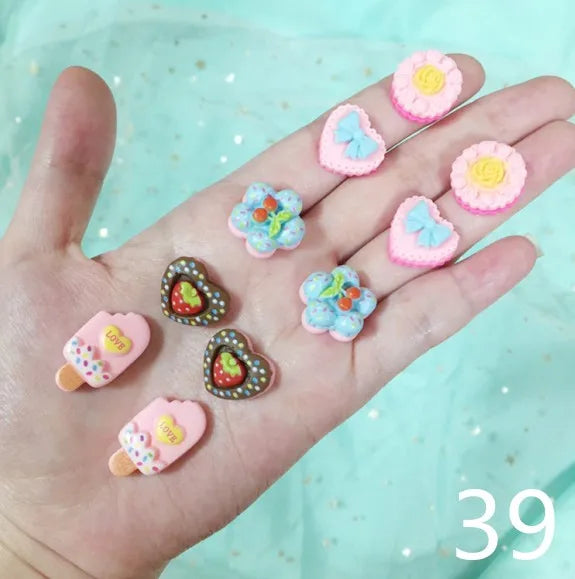 clip on earing girls children Pink jewelry child clip earrings Butterfly Shell Star flower ear clip for kids gift 5 Pairs