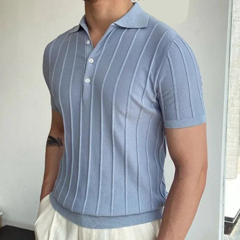 Men’s Slim Fit Polo Shirt – Breathable Short Sleeve Casual Top (M-3XL)
