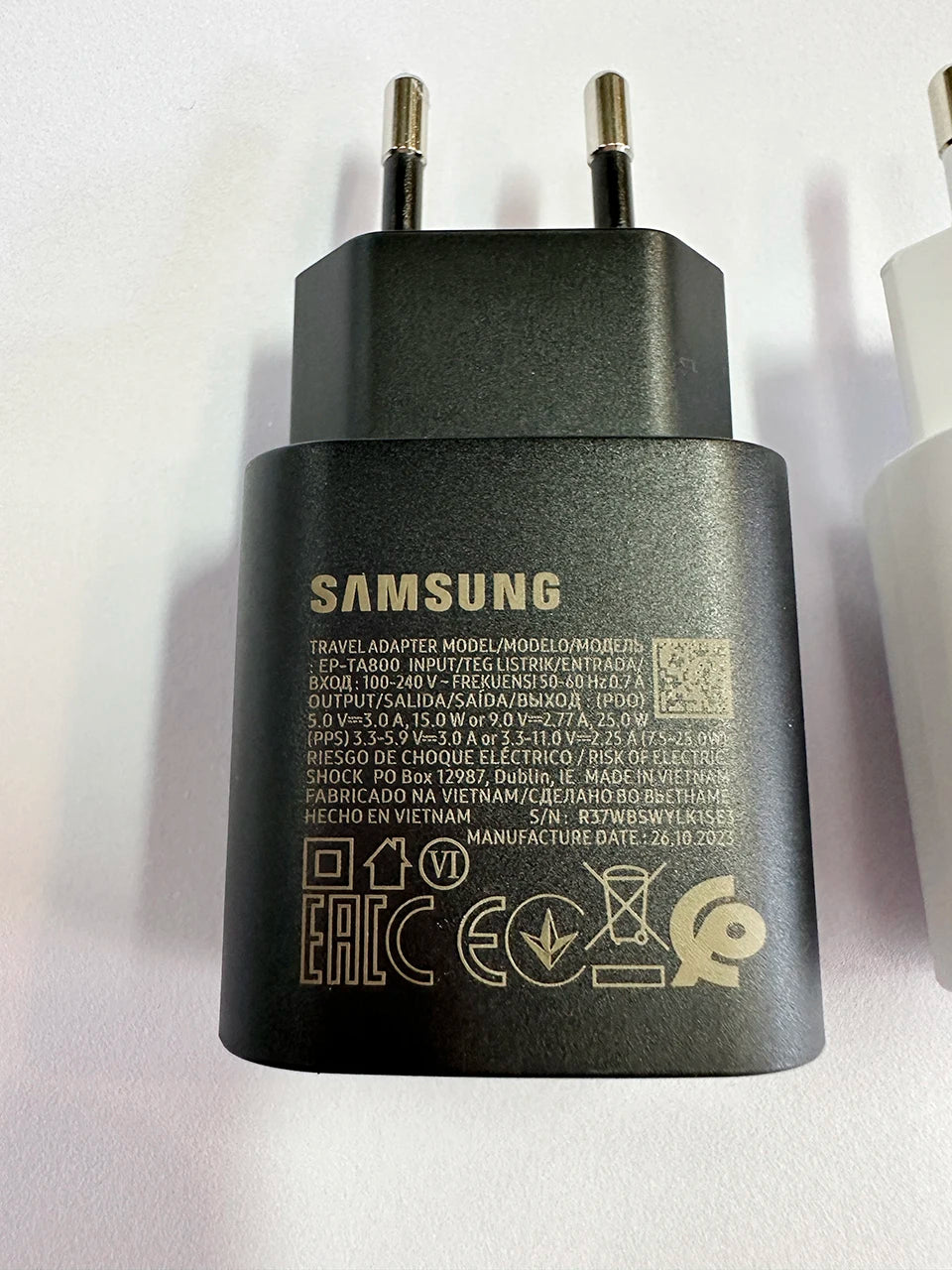 Ep-Ta800 Samsung 25w Pd Supercharger Usbc Charger Adaptador Galaxy S25 S24 FE S23 S22 S21 A54 A34 M54 Type C Fast Charging Cable