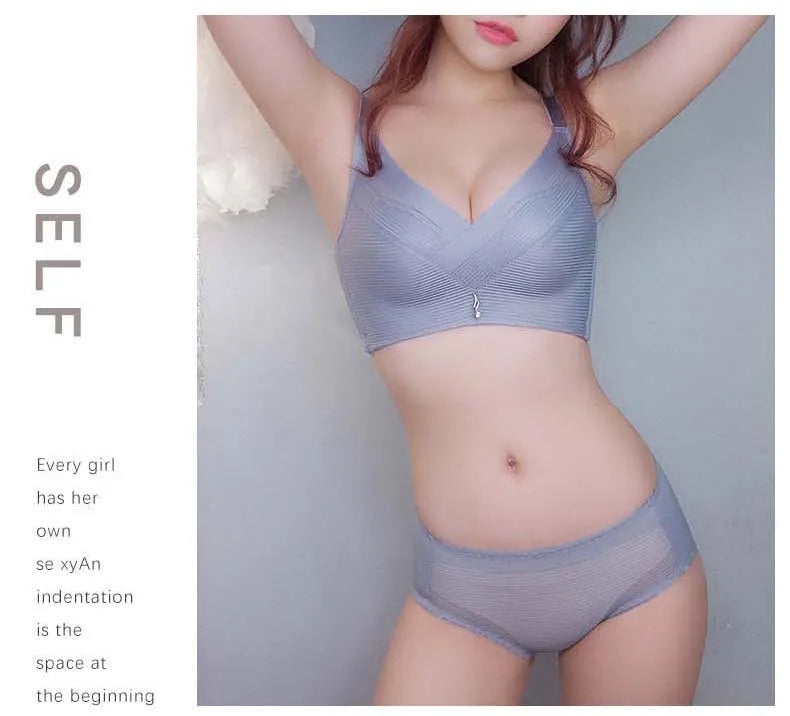 Women's Breathable Cotton Bralette – Adjustable, Seamless & Wire-Free for All-Day Comfort