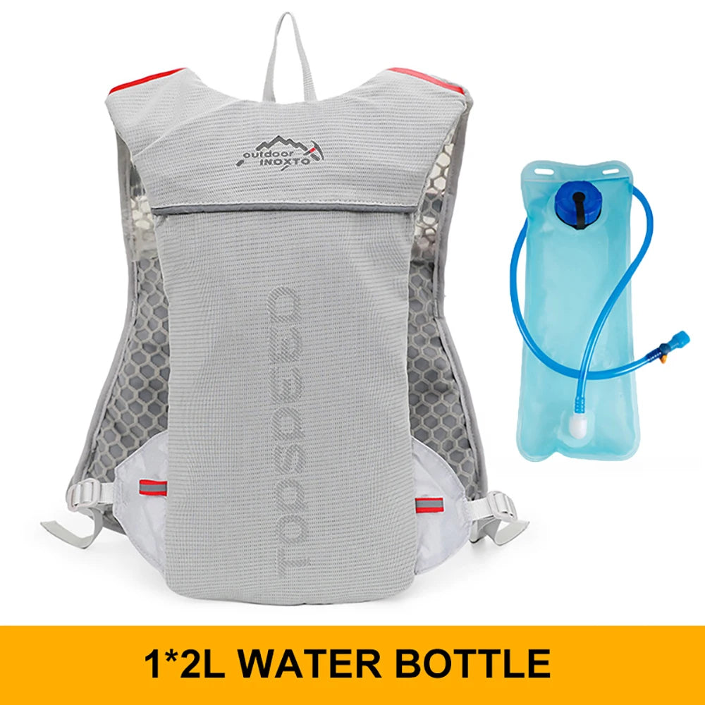 5L Ultralight Hydration Running Vest – Breathable Marathon & Cycling Backpack with 2×500ML Bottles