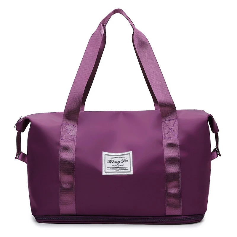 Waterproof Travel Duffel Bag ā Large Capacity Nylon Gym Tote for Women**